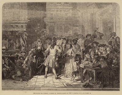 The South Sea Bubble, a Scene in Change-Alley in 1720 by Edgar Melville Ward